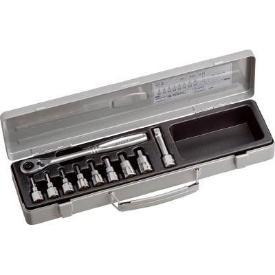 ＴＯＮＥ(トネ) HB3082 ヘキサゴンソケットレンチセット 吋目 10pcs