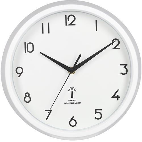 不二貿易  【完成品】 電波掛時計 カペラ ２７ｃｍ ＷＨ(２７２６８) 99275【代引・日時指定・キャンセル不可・北海道沖縄離島配送不可】