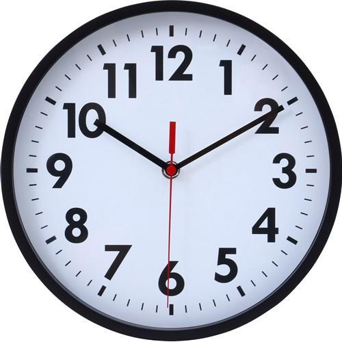 不二貿易  【完成品】 掛時計 ミーナ ２５ｃｍ ＢＫ 53587【代引・日時指定・キャンセル不可・北海道沖縄離島配送不可】