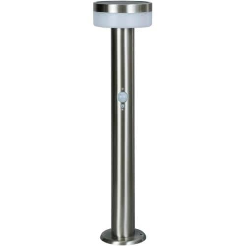 ムサシ(musashi) GL-S100SV(シルバー) LEDガーデンソーラーセンサーライト2W丸型