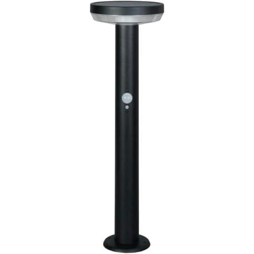 ムサシ(musashi) GL-S110BK(ブラック) LEDガーデンソーラーセンサーライト5W丸型