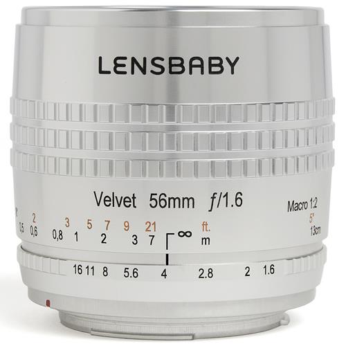レンズベビー(LENSBABY) Velvet 56 シルバー キヤノンEF用