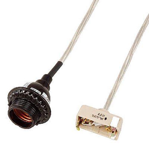 ヤザワ ICL1(ブラック×クリア) ペンダントライトソケットコード(シーリング用)