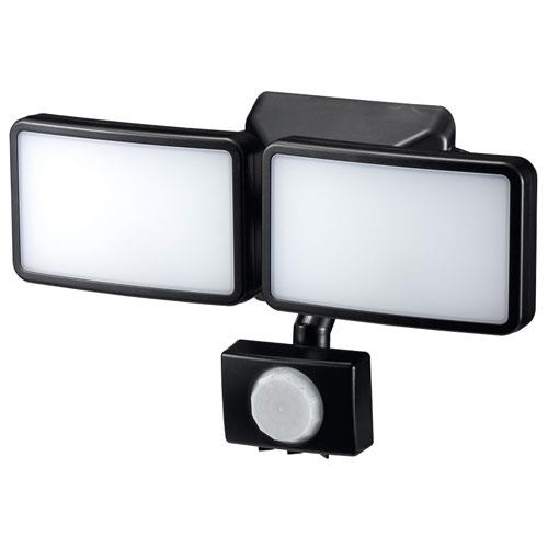 ヤザワ SLR6LEA2(ブラック) AC式 6WLED センサーライト 2灯