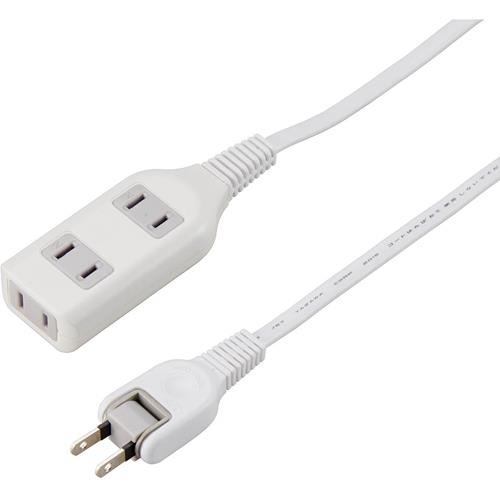 ヤザワ 耐トラ付タップ 3個口(上挿し2･横挿し1) 10m Y02S3010WH(ホワイト)