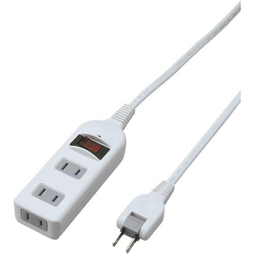 ヤザワ ノイズフィルター集中SW付3個口1m白 3個口 Y02BNS311WH ホワイト