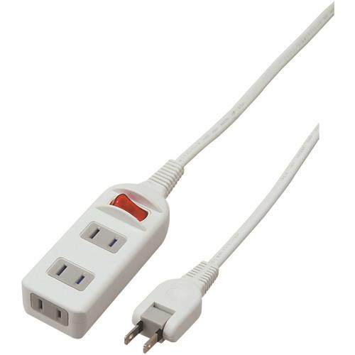 ヤザワ 耐トラシャッター集中スイッチ付 3個口 2m Y02S312WH ホワイト