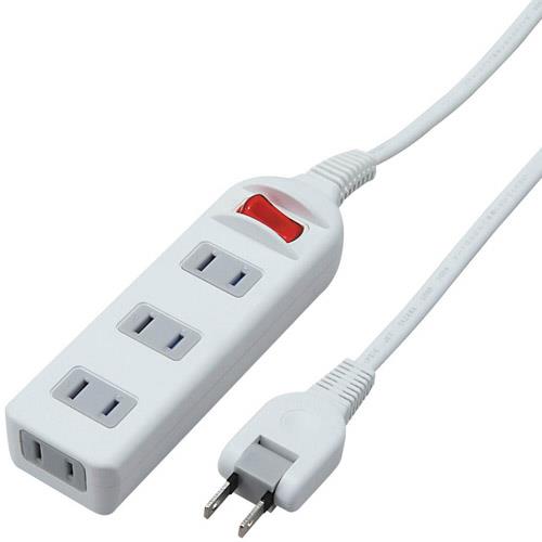 ヤザワ 耐トラシャッター集中スイッチ付 4個口 5m Y02S415WH(ホワイト)