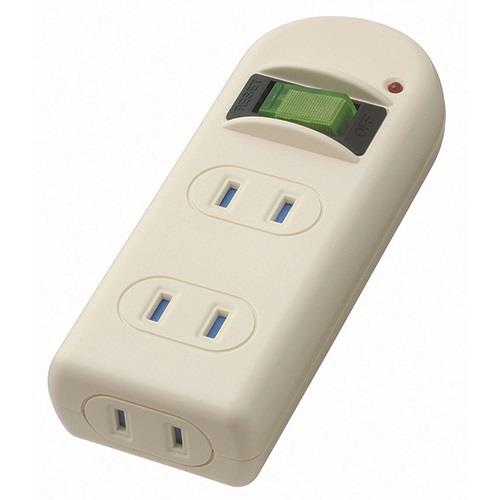 ヤザワ Y02FUBKS310WH ホワイト 雷サージ･耐トラ付省エネタップ3個口