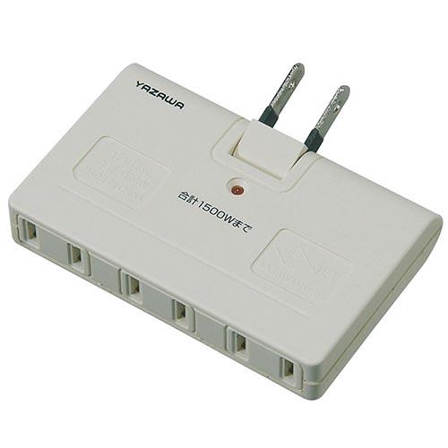 ヤザワ Y02UK300WH(ホワイト) 雷サージ付アンダータップ3個口