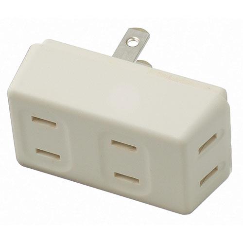 ヤザワ Y02FU300WH(ホワイト) 耐トラ付フロントタップ3個口