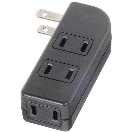 ヤザワ Y02SU400BK(ブラック) 耐トラ付サイドタップ4個口