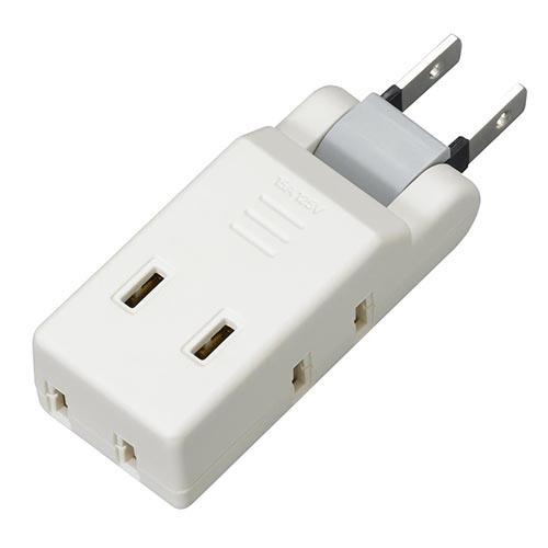 ヤザワ Y02CM400WH ホワイト 極小コーナータップ4個口