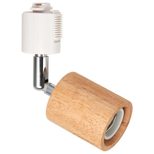 ヤザワ Y07LCX60X01NA ナチュラル ウッドヌードスポットライトシリンダー リモコン無