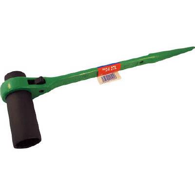 スーパーツール RN-2427L 片ロングソケット･両口ラチェットレンチ 爪式 六角対辺：24×27