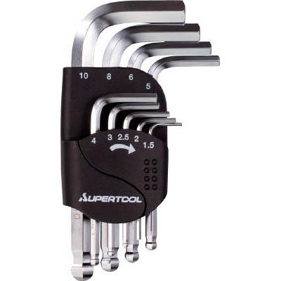 スーパーツール HKSB9S ボールポイント六角棒レンチ(9本組) 1.5～10mm