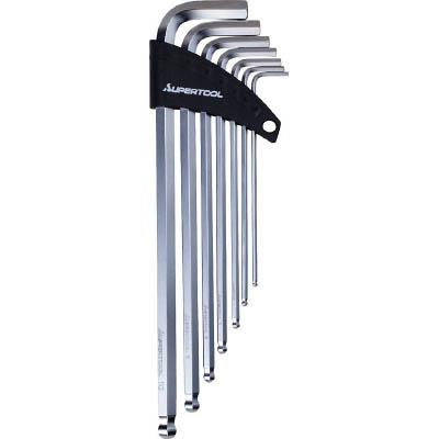 スーパーツール HKXB7SB エクストラロングボールポイント六角棒レンチ(7本組) 2.5～10mm