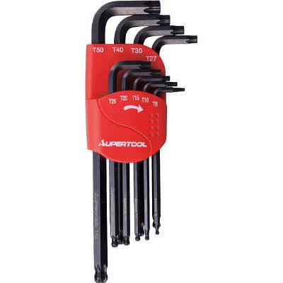 スーパーツール HTLB9S ロングボールポイントヘックスローブレンチ 9本組 T8～T50