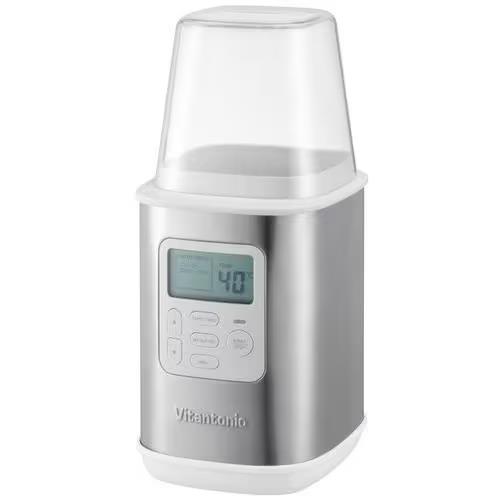 ビタントニオ(Vitantonio) VYG60W ヨーグルトメーカー ホワイト 水切りフィルター レシピブック付き 幅広い温度設定 タイマー