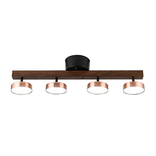 スワン電器(SWAN) ASP-810BR ブロンズ LED4灯シーリングライト Rumani ルマーニシリーズ 調光調色付き 角度調節可能