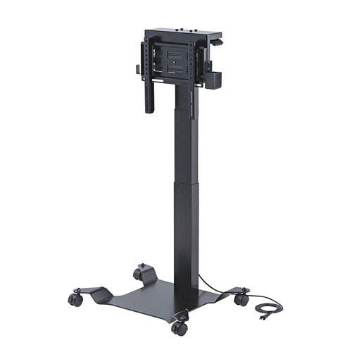 サンワサプライ CR-PL41BK(ブラック) テレビスタンド 32～40型対応･電動昇降･キャスター付き