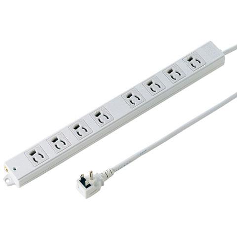 サンワサプライ 工事物件タップ 8個口 上挿し 1m TAP-K8L-1