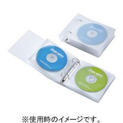 サンワサプライ FCD-RG24CLN クリア リングファイルケース 24枚収納