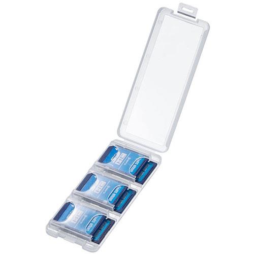 サンワサプライ FC-MMC23SDCL クリア SDカードケース 6枚収納