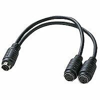 サンワサプライ KB-PSY02K2 PS/2スプリッター ミニ6ピン/ミニ6ピン 0.2m