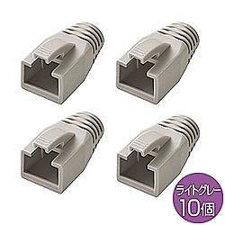 サンワサプライ ADT-MC8(ライトグレー) モジュラーカバー 先付けタイプ 10個