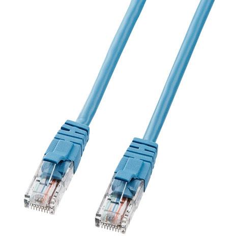 サンワサプライ LKB5Y-02BLN(ブルー) エンハンスドカテゴリ5LANケーブル 2m