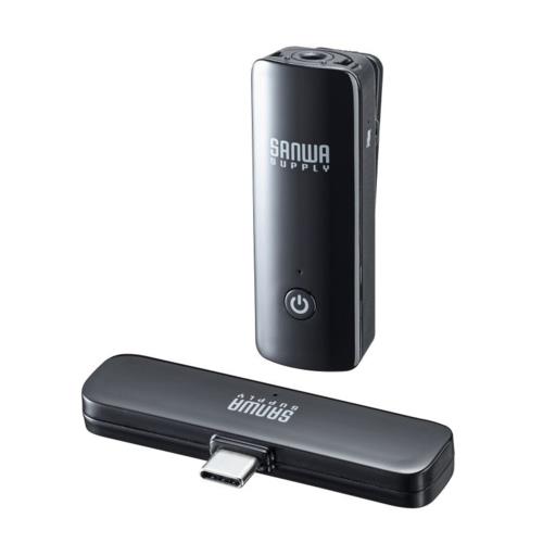 サンワサプライ MM-MCW01 2.4Ghz小型ワイヤレスマイク&レシーバーセット マイク1台