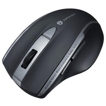 サンワサプライ MA-BTBL167BK ブラック 静音BluetoothブルーLEDマウス 5ボタン