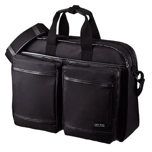 サンワサプライ BAG-LW10BK(ブラック) 超撥水･軽量PCバッグ 3WAYタイプ