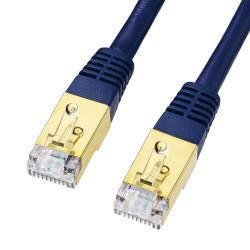 サンワサプライ KB-T7-10NVN ネイビーブルー カテゴリ7LANケーブル 10m