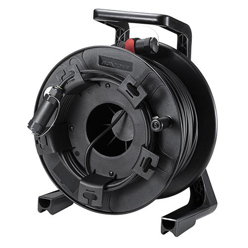 サンワサプライ KM-HD20-UFBD100 ドラム付き光ファイバHDMIケーブル(8K対応･ブラック･100m)