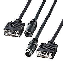 サンワサプライ KC-K100 ディスプレイ工事配線ケーブル D-Sub15ピンミニ 10m