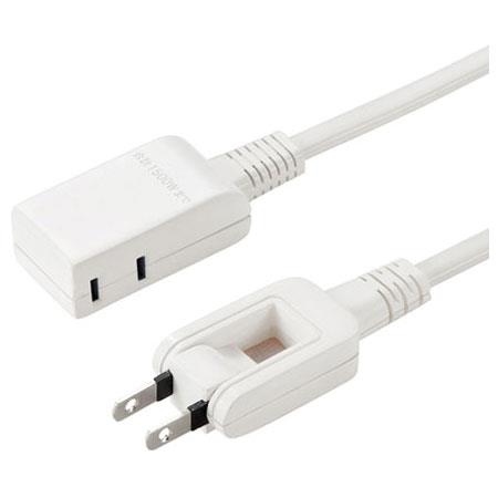 サンワサプライ TAP-M61W(ホワイト) マイクロ電源タップ 2個口(横挿し) 1m