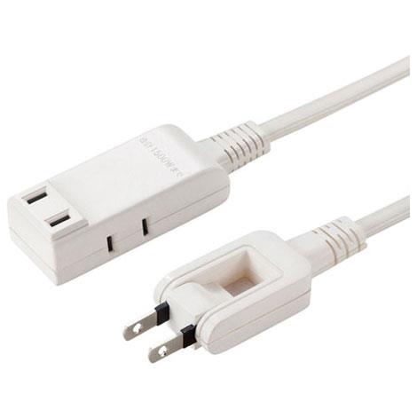 サンワサプライ TAP-M71W(ホワイト) マイクロ電源タップ 3個口(上挿し1･横挿し2) 1m