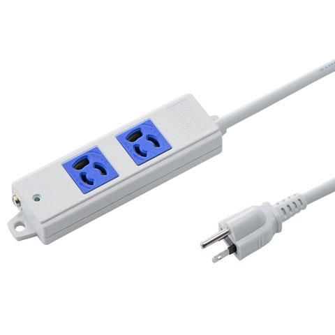 サンワサプライ 工事物件タップ 2個口(上挿し) 3m TAP-K2-3BL(ブルー)