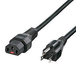 サンワサプライ APW12-515C13LK02 ブラック 抜け防止ロック電源コード 3P･2m