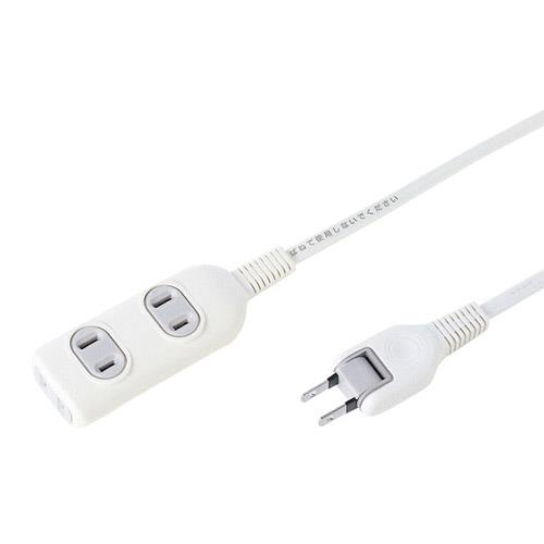 サンワサプライ TAP-3W1N 電源タップ 3個口 1m