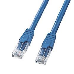 サンワサプライ KB-T6L-01BLCK(ブルー) カテゴリ6UTPクロスケーブル 1m