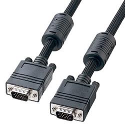 サンワサプライ KC-NMV150K ナイロンメッシュディスプレイケーブル アナログRGB 15m