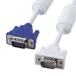 サンワサプライ KC-VM07K スリム同軸ディスプレイケーブル アナログRGB 0.75m