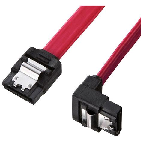 サンワサプライ TK-SATA3-03SL 下L型シリアルATA3ケーブル 0.3m