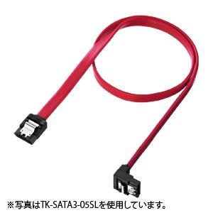 サンワサプライ TK-SATA3-07SL 下L型シリアルATA3ケーブル 0.7m