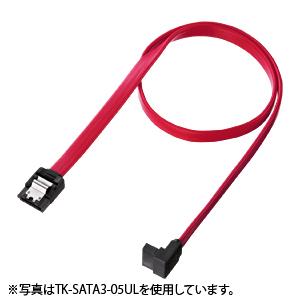 サンワサプライ TK-SATA3-1UL 上L型シリアルATA3ケーブル 1m