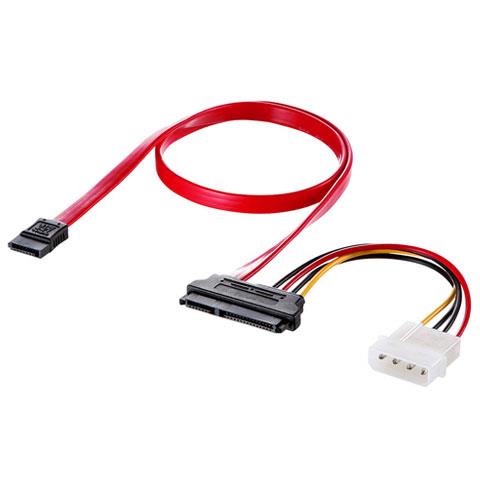 サンワサプライ TK-PWSATA7-05 一体型シリアルATAケーブル 0.5m