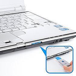 サンワサプライ SDカードスロット取付けセキュリティ eセキュリティ/ブルー